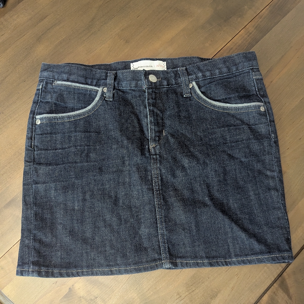 Paper Denim And Cloth Jean Skirt
